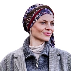 Turban Beatrice print sumrak OMC